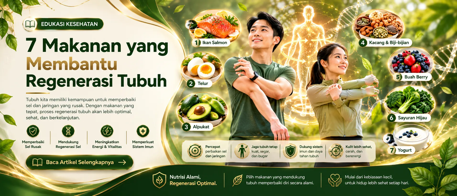 7 Makanan yang Membantu Regenerasi Tubuh